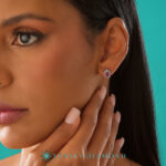 Anturaj Oval Yakut Küpe - Görsel 2