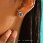 Anturaj Oval Safir Küpe - Görsel 3